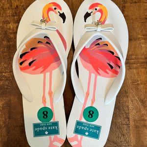 Kate Spade Flamingo Flip Flops